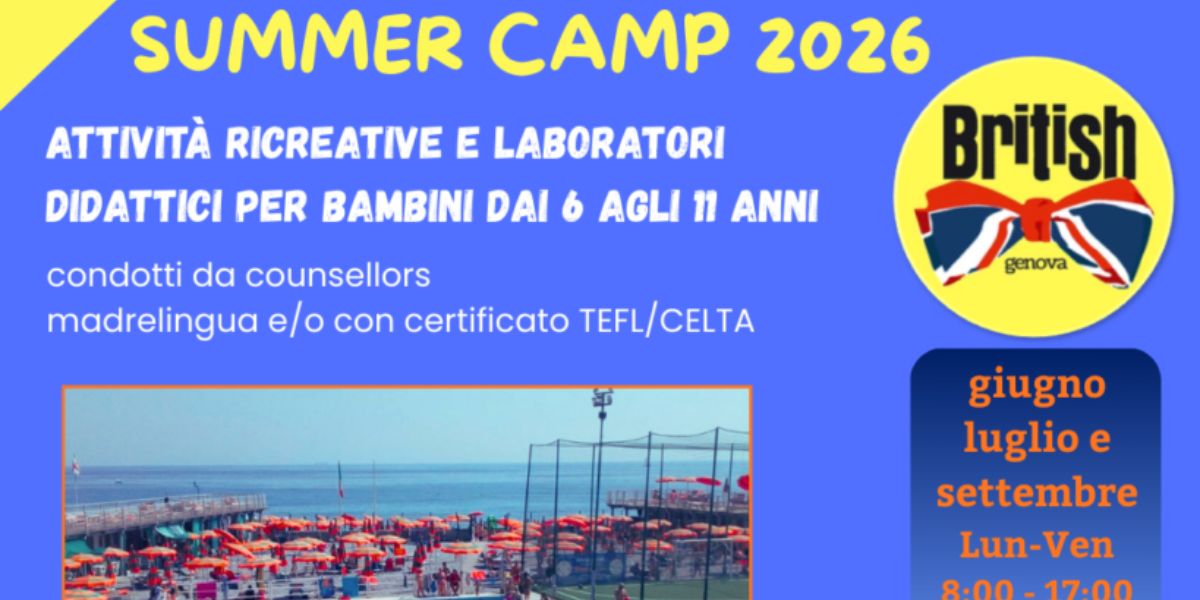 Summer Camp 2026 British Genova